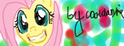 Size: 4488x1668 | Tagged: safe, artist:cooldashie124, fluttershy, g4, female, smiling, solo, squee