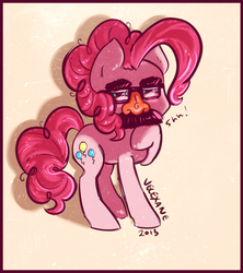 Size: 737x830 | Tagged: safe, artist:velexane, pinkie pie, g4, female, glasses, groucho mask, solo