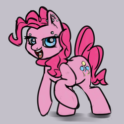 Size: 1000x1000 | Tagged: artist needed, safe, pinkie pie, g4, female, piercing, solo