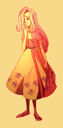 Size: 409x833 | Tagged: safe, artist:bananasandguavas, fluttershy, human, g4, female, humanized, solo