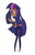 Size: 566x898 | Tagged: safe, artist:disfiguredstick, twilight sparkle, human, g4, bracelet, clothes, dark skin, female, humanized, jewelry, pants, puffy sleeves, simple background, solo, standing, starry eyes, white background, wingding eyes