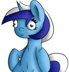 Size: 1753x1841 | Tagged: safe, artist:psicarii, minuette, pony, unicorn, g4, belly button, derp, female, solo