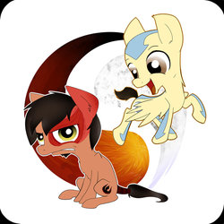 Size: 894x894 | Tagged: safe, artist:rovaa, aang, avatar the last airbender, ponified, zuko