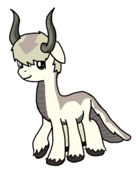 Size: 703x891 | Tagged: safe, artist:starcrystal272, pony, sky bison, g4, appa, avatar the last airbender, g4 style, ponified, solo