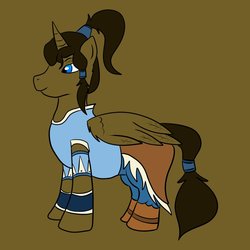 Size: 894x894 | Tagged: safe, artist:lildarkvixen, alicorn, pony, korra, ponified, solo, the legend of korra