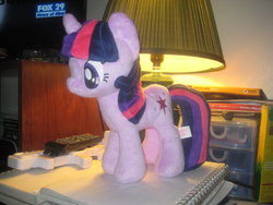 Size: 1024x768 | Tagged: safe, artist:fluttershysshadow, twilight sparkle, g4, 4de, irl, photo, plushie