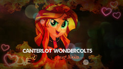 Size: 1024x576 | Tagged: safe, artist:mumble76, sunset shimmer, equestria girls, g4, female, solo, wallpaper