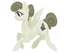 Size: 1600x1200 | Tagged: safe, artist:grandifloru, oc, oc only, oc:olive leaf, pegasus, pony, simple background, solo, white background