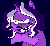 Size: 674x625 | Tagged: safe, artist:frostadflakes, oc, oc only, oc:purple tinker, pony, unicorn, animated, antagonist, grin, moustache, scheming, solo, transgender, tumblr
