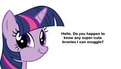 Size: 924x528 | Tagged: safe, twilight sparkle, g4, bronybait, female, snuggling, solo, text, twiface
