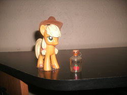 Size: 2048x1536 | Tagged: safe, applejack, g4, cider, female, hat, irl, photo, toy