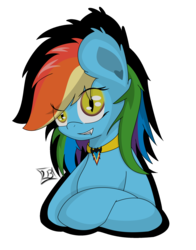 Size: 2077x2656 | Tagged: safe, artist:graphene, rainbow dash, vampire, g4, 2spooky, fangs, female, meme, solo, special eyes