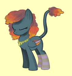 Size: 883x939 | Tagged: safe, artist:herrschaft-adopts, oc, oc only, pegasus, pony, augmented tail, solo