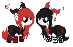 Size: 1640x1054 | Tagged: safe, artist:insaneponyadopts, oc, oc only, clothes, dress, filly, twins