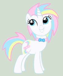 Size: 852x1036 | Tagged: safe, artist:monkfishyadopts, oc, oc only, pony, unicorn, g4, bowtie, pastel, solo