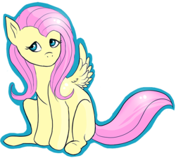 Size: 651x587 | Tagged: safe, artist:spifmo, fluttershy, g4, cute, female, solo