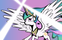 Size: 1024x668 | Tagged: safe, artist:heatwavemakesart, princess celestia, g4, female, solo