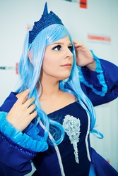 Size: 1367x2048 | Tagged: safe, artist:marikasan, princess luna, human, g4, cosplay, irl, irl human, photo, solo