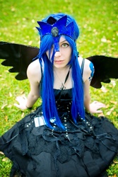 Size: 1367x2048 | Tagged: safe, artist:rahkenrol, princess luna, human, g4, cosplay, irl, irl human, photo, solo