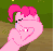 Size: 568x540 | Tagged: safe, screencap, pinkie pie, earth pony, pony, g4, season 3, too many pinkie pies, animated, clone, crying, female, gif, mare, on back, pinkie clone, solo, wavy mouth