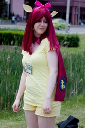 Size: 2848x4272 | Tagged: safe, apple bloom, human, g4, cosplay, irl, irl human, photo, solo