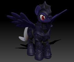 Size: 1039x874 | Tagged: safe, artist:harikon, oc, oc only, bat pony, pony, 3d, solo