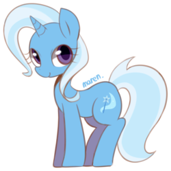 Size: 955x951 | Tagged: safe, artist:maren, trixie, pony, unicorn, g4, female, mare, solo