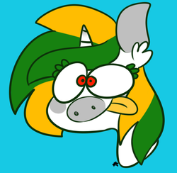 Size: 537x525 | Tagged: safe, artist:funnytoger104, oc, oc only, pony, unicorn, solo, tongue out