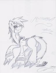 Size: 2544x3280 | Tagged: safe, artist:digitaldomain123, artist:mascot801, oc, oc only, clothes, doodle, game boy, hoodie, monochrome, sketch, solo, traditional art