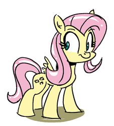 Size: 500x551 | Tagged: safe, artist:anotheraverageartist, fluttershy, g4, female, solo