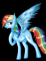 Size: 768x1024 | Tagged: safe, artist:pawsplatart, rainbow dash, g4, female, solo