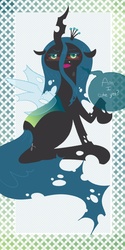 Size: 1000x2000 | Tagged: safe, artist:hartnote, queen chrysalis, changeling, changeling queen, g4, female, glasses, solo