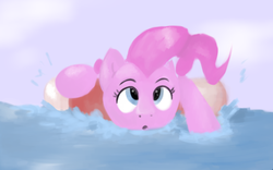 Size: 757x473 | Tagged: dead source, safe, artist:axel, pinkie pie, g4, 30 minute art challenge, female, solo, swimming