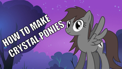 Size: 1229x691 | Tagged: safe, artist:theshadowstone, oc, oc only, crystal pony, pegasus, pony, female, mare, solo