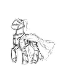 Size: 1600x2087 | Tagged: safe, artist:valkyrie-girl, oc, oc only, pony, earl valor of the vale, male, ponytail, solo, stallion