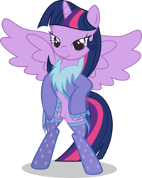 Size: 3200x4000 | Tagged: safe, artist:leopurofriki, twilight sparkle, alicorn, pony, g4, .svg available, bedroom eyes, bipedal, clothes, featureless crotch, female, mare, nightgown, simple background, socks, solo, spread wings, stockings, thigh highs, transparent background, twilight sparkle (alicorn), vector, wings