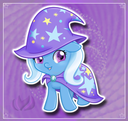 Size: 949x899 | Tagged: safe, artist:raininess, trixie, pony, unicorn, g4, cute, diatrixes, female, filly, filly trixie, happy, mare, smiling, solo, younger