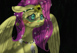 Size: 884x613 | Tagged: safe, artist:colorlesscupcake, fluttershy, g4, female, solo