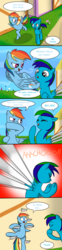 Size: 760x3053 | Tagged: safe, artist:pandramodo, rainbow dash, oc, oc:dark rainbow, pegasus, pony, g4, comic, raindark, sneezing