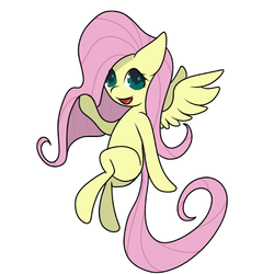 Size: 600x600 | Tagged: safe, artist:flailingandflailing, fluttershy, g4, female, solo