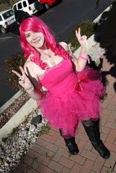 Size: 853x1280 | Tagged: safe, pinkie pie, human, g4, cosplay, irl, irl human, photo, solo