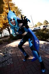 Size: 853x1280 | Tagged: safe, nightmare moon, human, g4, cosplay, irl, irl human, photo, solo