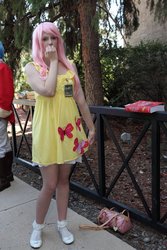 Size: 768x1152 | Tagged: safe, fluttershy, human, g4, cosplay, irl, irl human, photo, solo