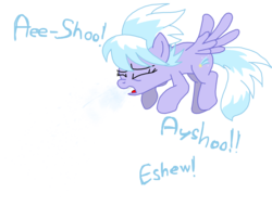 Size: 2868x2314 | Tagged: safe, artist:masterxtreme, cloudchaser, pegasus, pony, g4, female, fetish, flying, mare, simple background, sneezing, sneezing fetish, solo, spread wings, transparent background, wings