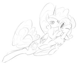 Size: 1134x932 | Tagged: safe, artist:dotkwa, fluttershy, princess celestia, g4, cuddling, grayscale, monochrome, sketch, snuggling