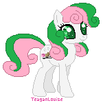 Size: 150x150 | Tagged: safe, artist:teaganlouise, oc, oc only, oc:gyoza, earth pony, pony, pixel art, solo