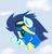 Size: 1144x1196 | Tagged: safe, artist:beatlesguy, soarin', g4, bust, male, solo, wonderbolts uniform