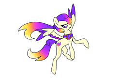 Size: 1106x722 | Tagged: safe, artist:fattyfrog, oc, oc only, pegasus, pony, passion pop, solo