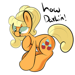 Size: 1280x1280 | Tagged: dead source, safe, artist:turtlefarminguy, applejack, g4, alternate ending, alternate hairstyle, female, orangejack, simple background, solo