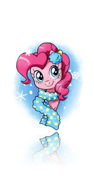 Size: 744x1392 | Tagged: safe, artist:kryptonpony, pinkie pie, g4, clothes, earmuffs, female, ios, ios 7, scarf, solo, wallpaper, winter